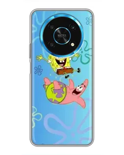 Чехол для Huawei Honor Magic 6 Lite 5G с картинкой «Спанч Боб и Патрик»