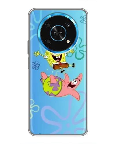 Чехол для Huawei Honor Magic 6 Lite 5G с картинкой «Спанч Боб и Патрик»