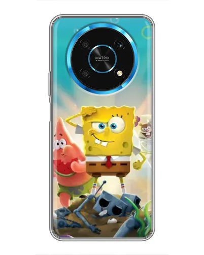 Чехол для Huawei Honor Magic 6 Lite 5G с картинкой «Спанч Боб победитель»