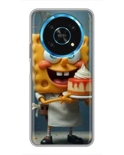 Чехол для Huawei Honor Magic 6 Lite 5G с картинкой «Повар Спанч Боб»