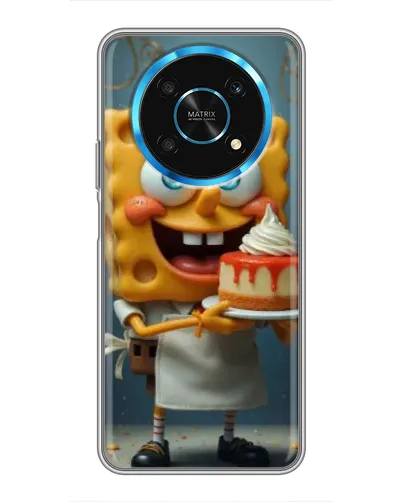 Чехол для Huawei Honor Magic 6 Lite 5G с картинкой «Повар Спанч Боб»