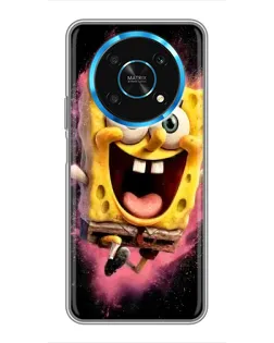 Чехол для Huawei Honor Magic 6 Lite 5G с картинкой «Взрывной Спанч Боб»