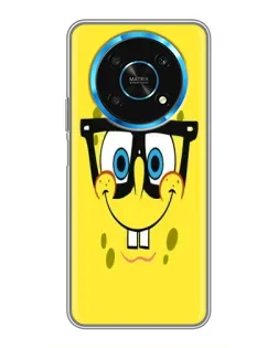 Чехол для Huawei Honor Magic 6 Lite 5G с картинкой «Минималистичный Спанч Боб»