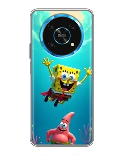 Чехол для Huawei Honor Magic 6 Lite 5G с картинкой «Спанч Боб под водой»