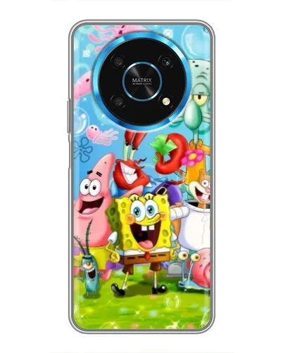 Чехол для Huawei Honor Magic 6 Lite 5G с картинкой «Губка Боб и друзья» Чехол для Huawei Honor Magic 6 Lite 5G с картинкой «Губка Боб и друзья»