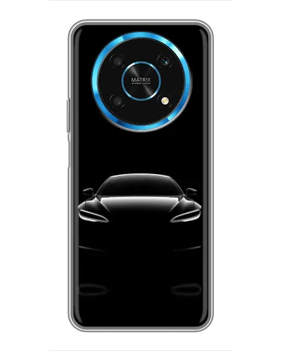 Чехол для Huawei Honor Magic 6 Lite 5G с картинкой «Силуэт Tesla Night»
