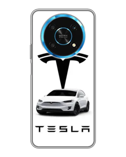 Чехол для Huawei Honor Magic 6 Lite 5G с картинкой «Tesla White Style»