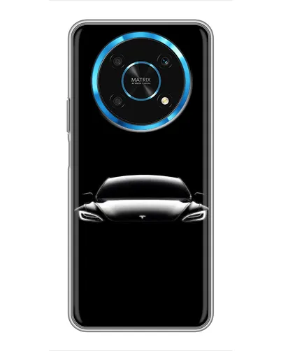 Чехол для Huawei Honor Magic 6 Lite 5G с картинкой «Фары Tesla Night»