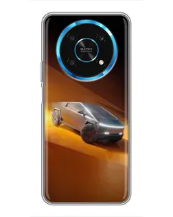 Чехол для Huawei Honor Magic 6 Lite 5G с картинкой «Cybertruck в пустыне»