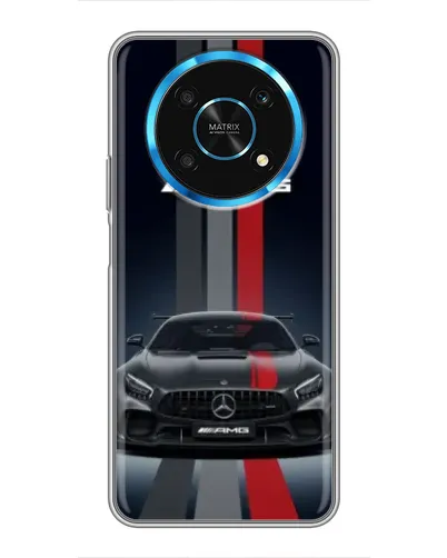 Чехол для Huawei Honor Magic 6 Lite 5G с картинкой «Mercedes — белый карбон»