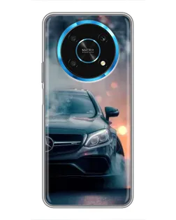 Чехол для Huawei Honor Magic 6 Lite 5G с картинкой «Mercedes — ночной город»