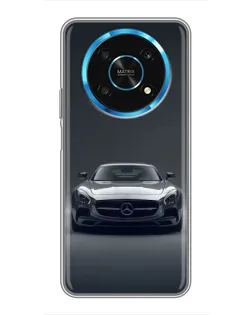 Чехол для Huawei Honor Magic 6 Lite 5G с картинкой «Mercedes на черном»