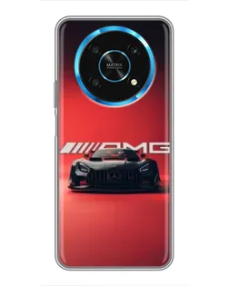 Чехол для Huawei Honor Magic 6 Lite 5G с картинкой «Mercedes AMG — красная линия»