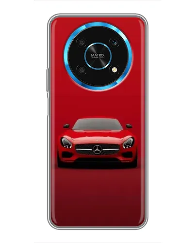 Чехол для Huawei Honor Magic 6 Lite 5G с картинкой «Красный Mercedes AMG»