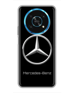 Чехол для Huawei Honor Magic 6 Lite 5G с картинкой «Mercedes Silver Logo»