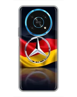 Чехол для Huawei Honor Magic 6 Lite 5G с картинкой «Mercedes — флаг Германии»