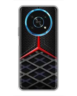 Чехол для Huawei Honor Magic 6 Lite 5G с картинкой «Mercedes Carbon Grid»