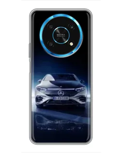 Чехол для Huawei Honor Magic 6 Lite 5G с картинкой «Ночной Mercedes EQ»