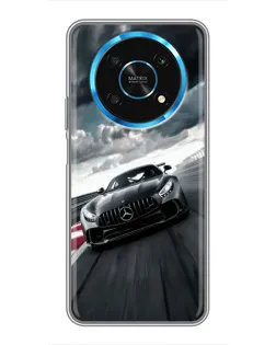 Чехол для Huawei Honor Magic 6 Lite 5G с картинкой «Гоночный Mercedes AMG»