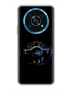 Чехол для Huawei Honor Magic 6 Lite 5G с картинкой «Салон Audi — руль»