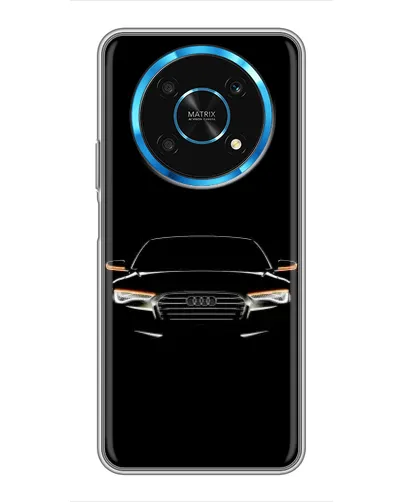 Чехол для Huawei Honor Magic 6 Lite 5G с картинкой «Audi — ночной контур»