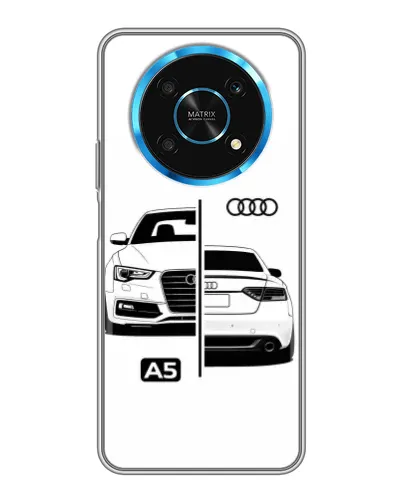 Чехол для Huawei Honor Magic 6 Lite 5G с картинкой «Audi — контрастный дизайн»