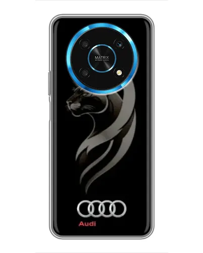 Чехол для Huawei Honor Magic 6 Lite 5G с картинкой «Графика — пантера и Audi»