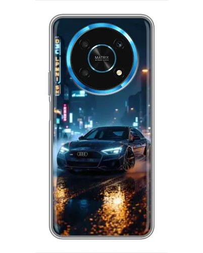 Чехол для Huawei Honor Magic 6 Lite 5G с картинкой «Ночной город и Audi»