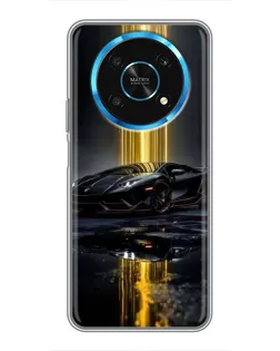 Чехол для Huawei Honor Magic 6 Lite 5G с картинкой «Ночной Lamborghini драйв»