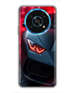 Чехол для Huawei Honor Magic 6 Lite 5G с картинкой «Lamborghini красное сияние»