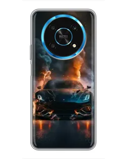 Чехол для Huawei Honor Magic 6 Lite 5G с картинкой «Lamborghini дымная эстетика»