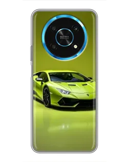 Чехол для Huawei Honor Magic 6 Lite 5G с картинкой «Салатовый Lamborghini Huracan»