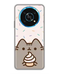 Чехол для Huawei Honor Magic 6 Lite 5G с картинкой «Пушин с кексом»