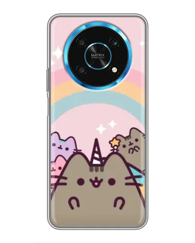 Чехол для Huawei Honor Magic 6 Lite 5G с картинкой «Единорог Pusheen»