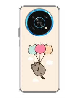Чехол для Huawei Honor Magic 6 Lite 5G с картинкой «Пушин на шариках»