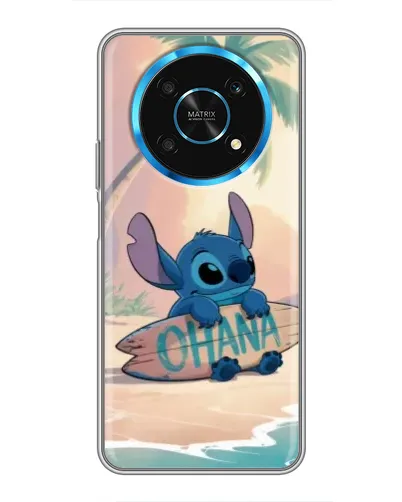 Чехол для Huawei Honor Magic 6 Lite 5G с картинкой «Стич на серфе»