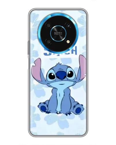 Чехол для Huawei Honor Magic 6 Lite 5G с картинкой «Stitch среди цветов»