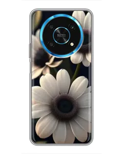 Чехол для Huawei Honor Magic 6 Lite 5G с картинкой «Белые маргаритки макро»