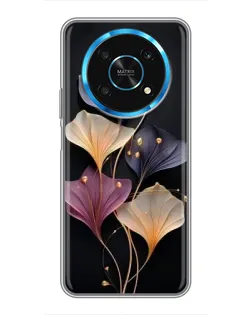 Чехол для Huawei Honor Magic 6 Lite 5G с картинкой «Лиловые цветы грации»