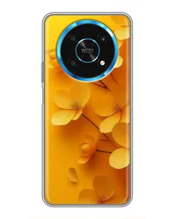 Чехол для Huawei Honor Magic 6 Lite 5G с картинкой «Золотые лепестки»