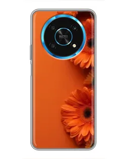 Чехол для Huawei Honor Magic 6 Lite 5G с картинкой «Оранжевые герберы»