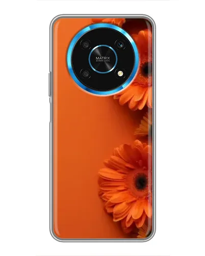 Чехол для Huawei Honor Magic 6 Lite 5G с картинкой «Оранжевые герберы»