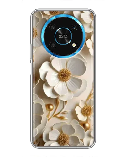 Чехол для Huawei Honor Magic 6 Lite 5G с картинкой «Белие бумажние  цвети»