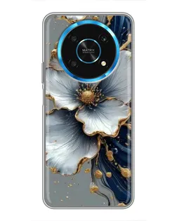 Чехол для Huawei Honor Magic 6 Lite 5G с картинкой «Белый цветок и золотой флюид» Чехол для Huawei Honor Magic 6 Lite 5G с картинкой «Белый цветок и золотой флюид»