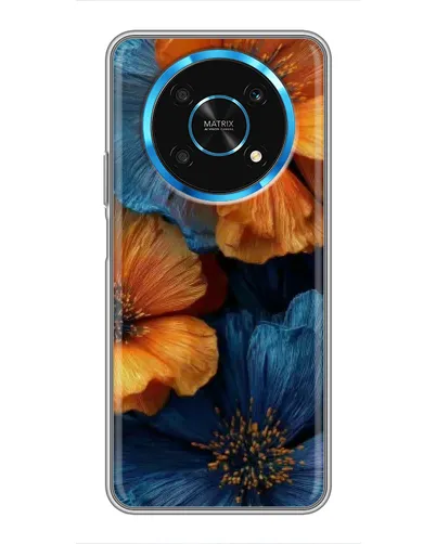 Чехол для Huawei Honor Magic 6 Lite 5G с картинкой «Яркая сине-оранжевая флора» Чехол для Huawei Honor Magic 6 Lite 5G с картинкой «Яркая сине-оранжевая флора»