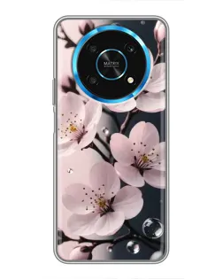 Чехол для Huawei Honor Magic 6 Lite 5G с картинкой «Нежная сакура и капли» Чехол для Huawei Honor Magic 6 Lite 5G с картинкой «Нежная сакура и капли»