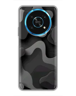 Чехол для Huawei Honor Magic 6 Lite 5G с картинкой «Темный абстрактный камуфляж»
