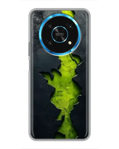 Чехол для Huawei Honor Magic 6 Lite 5G с картинкой «Салатовый разлом скалы»