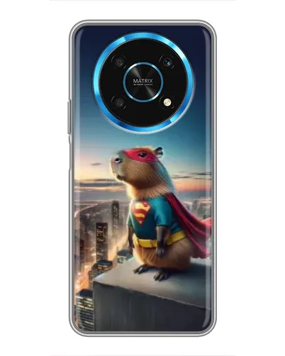 Чехол для Huawei Honor Magic 6 Lite 5G с картинкой «Капи-мен супергерой»