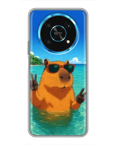 Чехол для Huawei Honor Magic 6 Lite 5G с картинкой «Морская капибара»